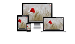 Flower Framed Red Couple Product Cover
