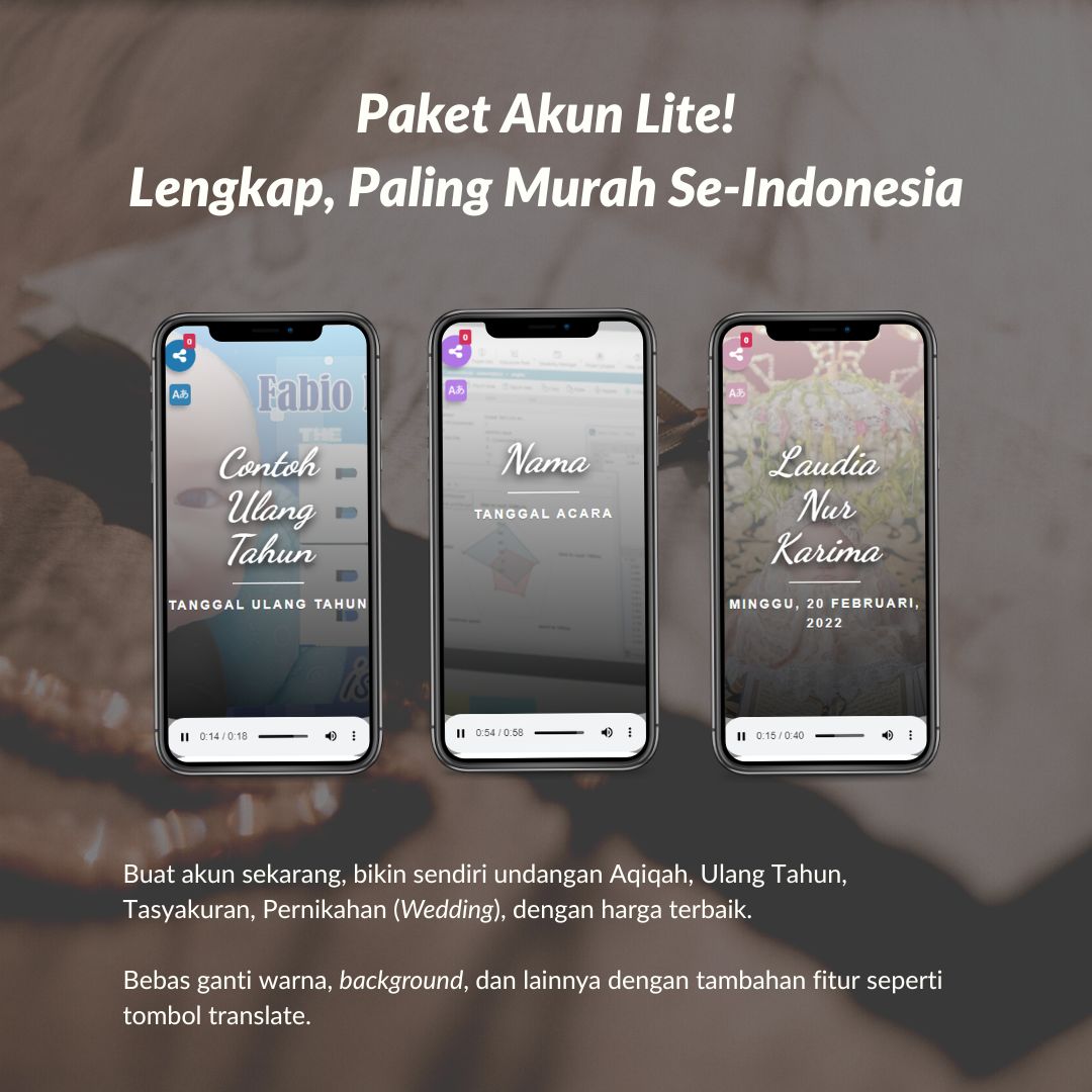 Undangan Invitee Site Free Lite Termurah Se Indonesia
