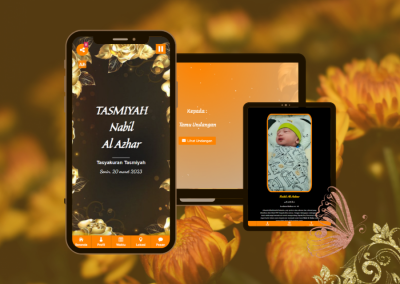 Gold Orange Flower Tasyakuran